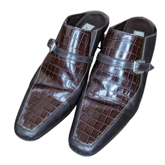 Brighton Tiana Leather Mules Sz 7 1/2 - Picture 4 of 13